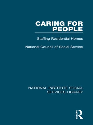 cover image of Caring for People